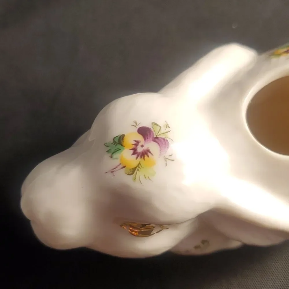 floral rabbit creamer by grace's teaware